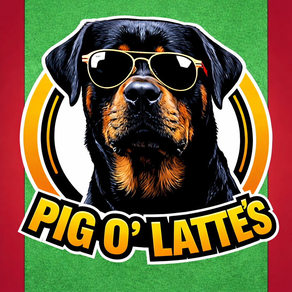 Pig O'Latte's Logo | Grants Pass, Oregon