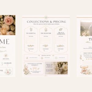 BizCovered Wedding Photography Client Guide editable Canva template